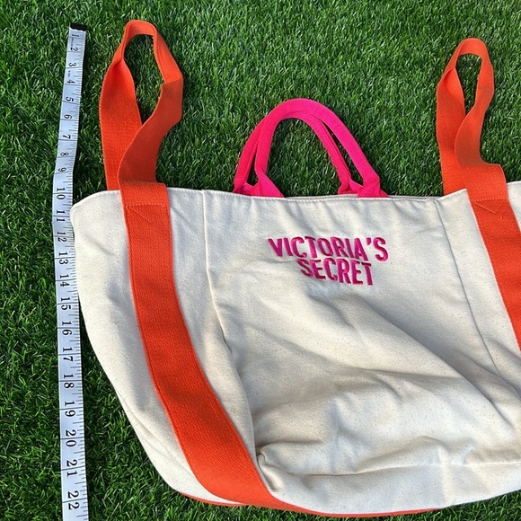VICTORIAS SECRET Double Handle Canvas Tote - Picture 4 of 11